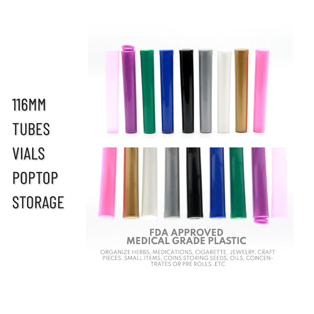 Best 116mm Tube Vials Poptop Storage Containers for Your Essentials