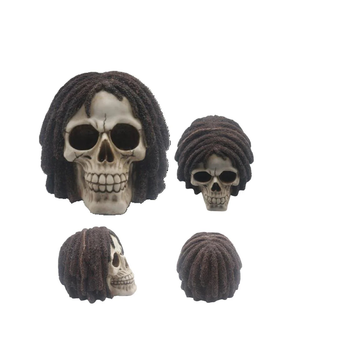 Rasta Skull Ornament – Unique & Vibrant Decorative Piece
