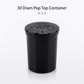 Black 30 Dram Pop Top Containers 160 Pcs – Squeeze-to-Open PP Plastic Storage Tubes | 70mm x 47mm