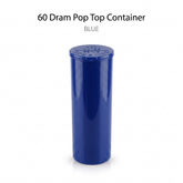 Blue 60 Dram Pop Top Containers – Squeeze Top PP Plastic Storage Tubes | 13.5cm x 4.5cm | 75 Pack