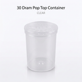 Clear 30 Dram Pop Top Containers 160 Pcs – Squeeze-to-Open PP Plastic Storage Tubes | 70mm x 47mm