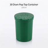 Green 30 Dram Pop Top Containers 160 Pcs – Squeeze-to-Open PP Plastic Storage Tubes | 70mm x 47mm