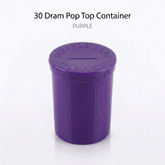 Purple 30 Dram Pop Top Containers 160 Pcs – Squeeze-to-Open PP Plastic Storage Tubes | 70mm x 47mm