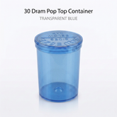 Transparent Blue 30 Dram Pop Top Containers 160 Pcs – Squeeze-to-Open PP Plastic Storage Tubes | 70mm x 47mm
