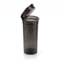 Black 13 Dram Pop Top Containers – Version Z | Plastic Storage Vials | 80mm height x 30mm diameter,