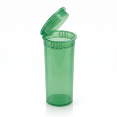 Green 13 Dram Pop Top Containers – Version Z | Plastic Storage Vials | 80mm height x 30mm diameter – Box of 315