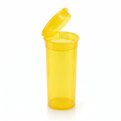 Yellow 13 Dram Pop Top Containers – Version Z, 80mm x 30mm PP Plastic Storage Pots – Box of 315