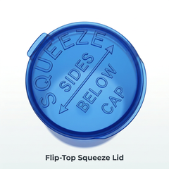 Transparent Blue 30 Dram Pop Top Containers 160 Pcs – Squeeze-to-Open PP Plastic Storage Tubes | 70mm x 47mm