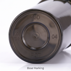 Black 13 Dram Pop Top Containers – Version Z | Plastic Storage Vials | 80mm height x 30mm diameter,