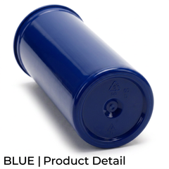 Blue 60 Dram Pop Top Containers – Squeeze Top PP Plastic Storage Tubes | 13.5cm x 4.5cm | 75 Pack