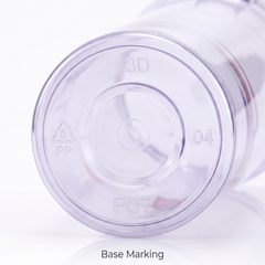Transparent Purple, 13 Dram Pop Top Containers – Version Z, 80mm x 30mm PP Plastic Storage Pots – Box of 315