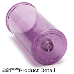 Translucent Purple 60 Dram Pop Top Containers – Squeeze-to-Open PP Plastic Storage Tubes | 13.5cm x 4.5cm | Pack of 75