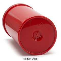 Red 60 Dram Pop Top Containers – Squeeze-to-Open PP Plastic Storage Tubes | 13.5cm x 4.5cm | Pack of 75