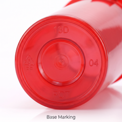 Red 13 Dram Pop Top Containers – Version Z, 80mm x 30mm PP Plastic Squeeze Lid Storage Pots – Box of 315