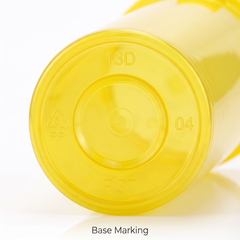 Yellow 13 Dram Pop Top Containers – Version Z, 80mm x 30mm PP Plastic Storage Pots – Box of 315