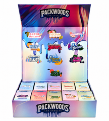 Packwoods Los Angeles 1ml Empty Vape Carts – 50 Units Master Box | 10 Flavours, 5 Units Each | Refillable Empty Carts