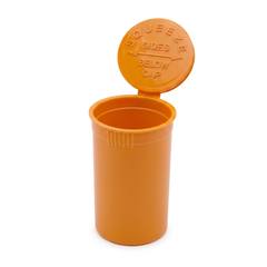 Orange 19 Dram Pop Top Containers 225 Pcs – Squeeze-to-Open PP Plastic Storage Tubes | 7cm x 3.8cm