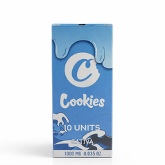 Cookies Dual Chamber Empty Vape | Digital Display | 1000mg Capacity | Dual-Side Pack of 10