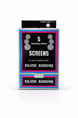 Stainless Steel Silver Screens 5 Pack Wallet | Premium Mesh Screen Filters | Bulk Available