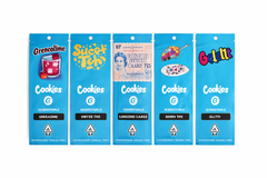 Premium Cookies 1G Empty Carts with Multiple Flavor Packagings | 10 Flavors