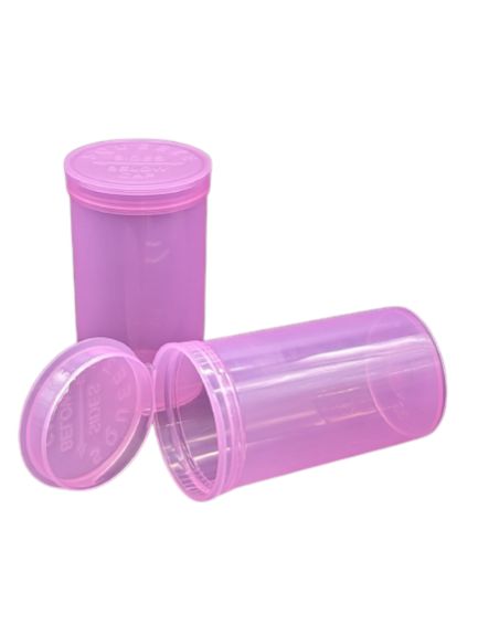 225 x 19 Drams Pop Top Containers vials, Herbs & Medicine Container, Squeeze Drams Many Color Full Box By Zaam Products  pink