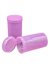 225 x 19 Drams Pop Top Containers vials, Herbs & Medicine Container, Squeeze Drams Many Color Full Box By Zaam Products  pink