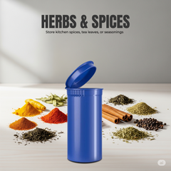 Premium 13 Dram Pop Top Containers – Airtight, Smell-Proof & Child-Resistant Vials for Herbs, Pills & Small Items | New Colors | 50 or 100 Pack