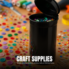 Premium 13 Dram Pop Top Containers – Airtight, Smell-Proof & Child-Resistant Vials for Herbs, Pills & Small Items | New Colors | 50 or 100 Pack