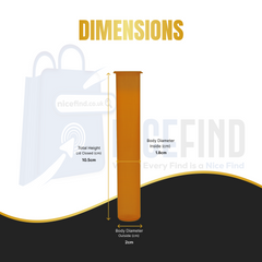 116mm Pop Top Tubes – Child-Resistant, Smell-Proof & Airtight | Premium Storage for Slim Products & Pre-Rolls | Unique Colors | 50 or 100 Pack