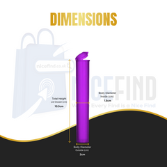 116mm Pop Top Tubes – Child-Resistant, Smell-Proof & Airtight | Premium Storage for Slim Products & Pre-Rolls | Unique Colors | 50 or 100 Pack