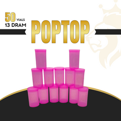 19 Dram Pop Top Containers – Premium Airtight & Smell-Proof Vials for Herbs, Supplements & Small Items | 50 or 100 Pack