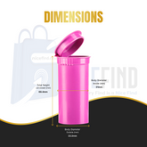 19 Dram Pack of 15 Pop Tops Storage Containers - Assorted Colors