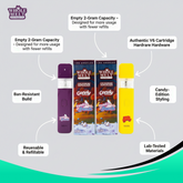 WHOLEMELT EXTRACTS – Candy Edition - EMPTY  | 2g Reusable & Refillable V6 Cartridges