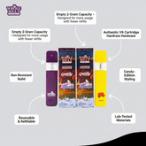 WHOLEMELT EXTRACTS – Candy Edition - EMPTY | 2g Reusable & Refillable V6 Cartridges