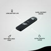 New Jungle Boys Rechargeable Pens E Cigarettes Vape Cartridges Packaging 1.0ml Ceramic Coil 280mah | Pack Of 10 | Refillable