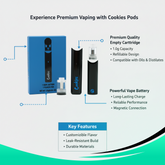 Cookies Vape Kit – Premium Quality Empty Carts | 1g - Refillable