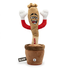 RAW Desk Dancer | Sound-Activated Dancing Plush Collectible | Rechargeable USB Novelty Desk Toy
