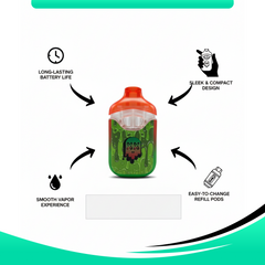 Packman Dual-Flavor Empty Vape Carts – 1G (Refillable & Reusable)