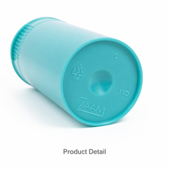 Solid-Aqua 19 Dram Pop Top Containers 225 pcs – Squeeze-to-Open PP Plastic Storage Tubes | 7cm x 3.8cm