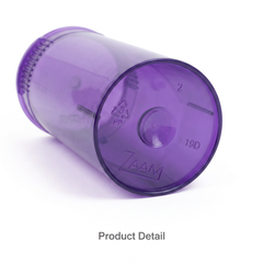Transparent-Purple 19 Dram Pop Top Containers 225 pcs – Squeeze-to-Open PP Plastic Storage Tubes | 7cm x 3.8cm