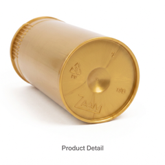 Gold 19 Dram Pop Top Containers – Squeeze-to-Open PP Plastic Storage Tubes | 7cm x 4cm