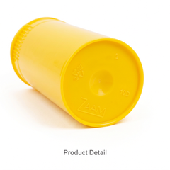 Solid-Yellow 19 Dram Pop Top Containers 225 Pcs – Squeeze-to-Open PP Plastic Storage Tubes | 7cm x 3.8cm
