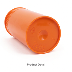 Orange 19 Dram Pop Top Containers 225 Pcs – Squeeze-to-Open PP Plastic Storage Tubes | 7cm x 3.8cm