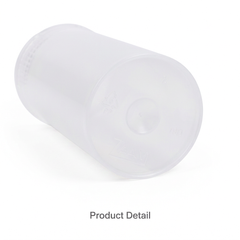 Clear 19 Dram Pop Top Containers – Transparent Squeeze-to-Open PP Plastic Storage Tubes | 7cm x 4cm