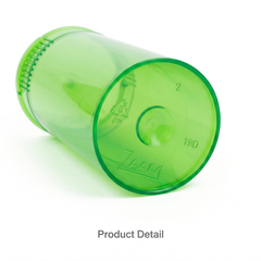 Transparent-Green 19 Dram Pop Top Containers 225 Pcs – Squeeze-to-Open PP Plastic Storage Tubes | 7cm x 3.8cm