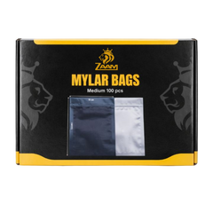 Premium Heavy Duty Mylar Bags 100 Pieces Smell Proof Resealable Zip Lock Storage Pouches (SMALL, MEDIUM, LARGE) SIZE
