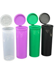 60 Drams Pop Top Containers Vials - Child Resistant Bottles for Herbs & Medicine, 4 Colors, Multiple Quantities