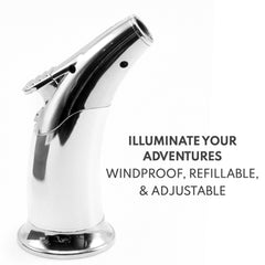 Smoking Set Lighter Jobon- Elegant Torch Lighter with Cigar Cutter and Punch