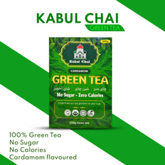 Kabul Chai: 100% Green Tea - No Sugar, No Calories | Certified | Halal | 500g | 200g Loose Tea