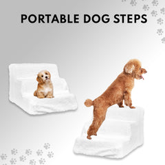 New Pet Step Premium Dog Step - Portable and Sturdy Pet Stairs for Easy Access, Ideal for Small and Elderly Dogs